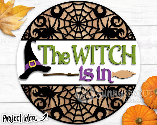 The Witch Is In Round- Paint Party Kit