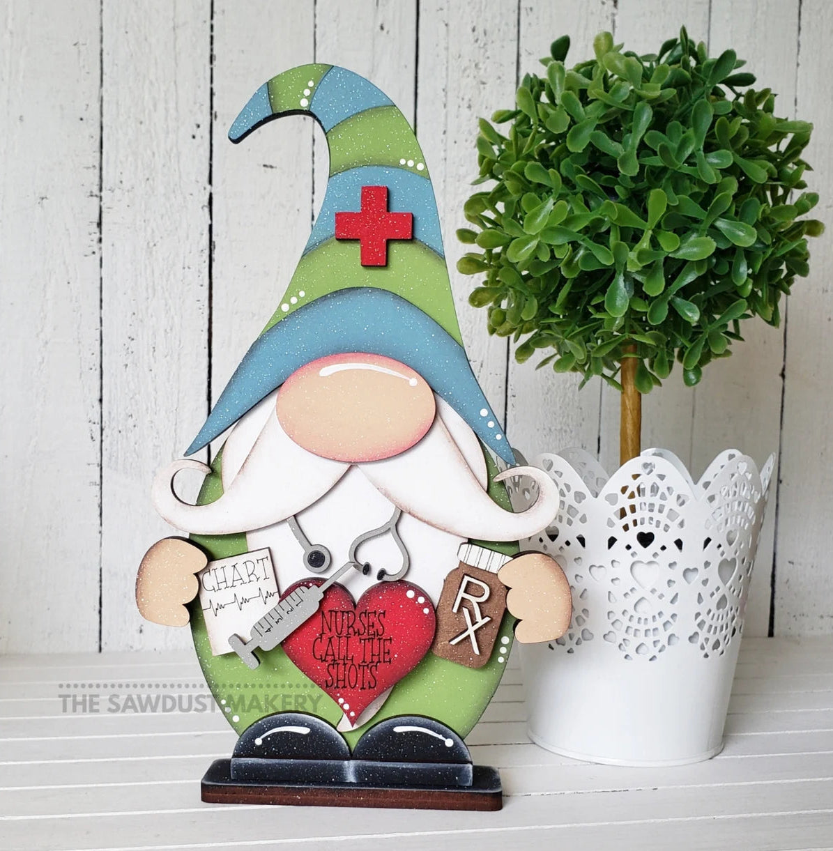 Boy Nurse Gnome - Paint Party Kit