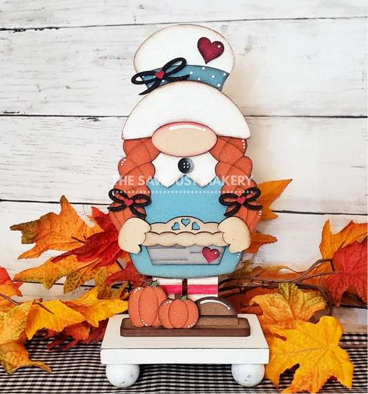 Pilgrim Girl Gnome- Paint Party Kit