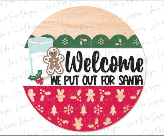 We Put Out For Santa Round- Paint Party Kit