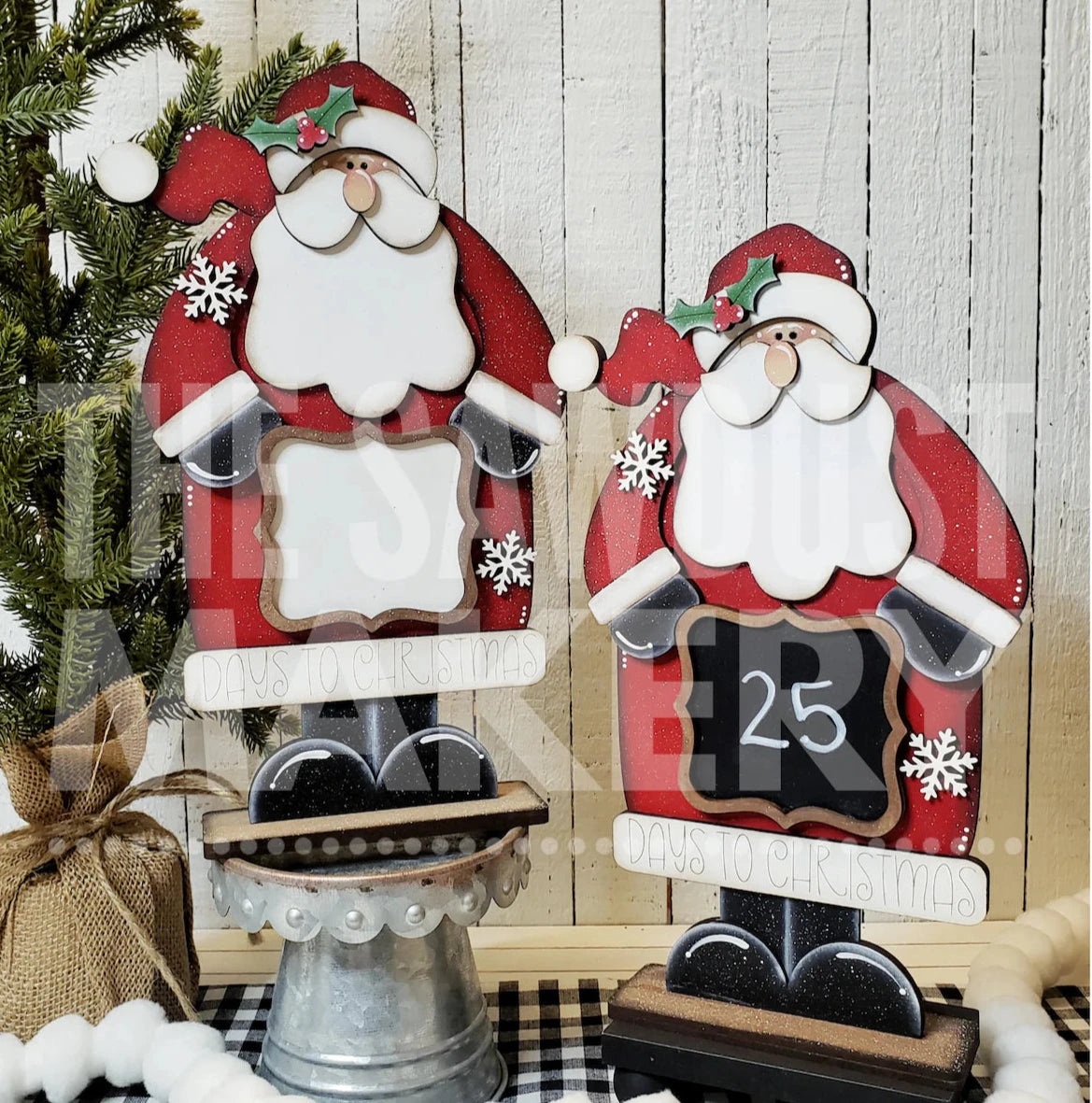 Santa Count Down Chalk\Dry Earase Board- DIY Blank