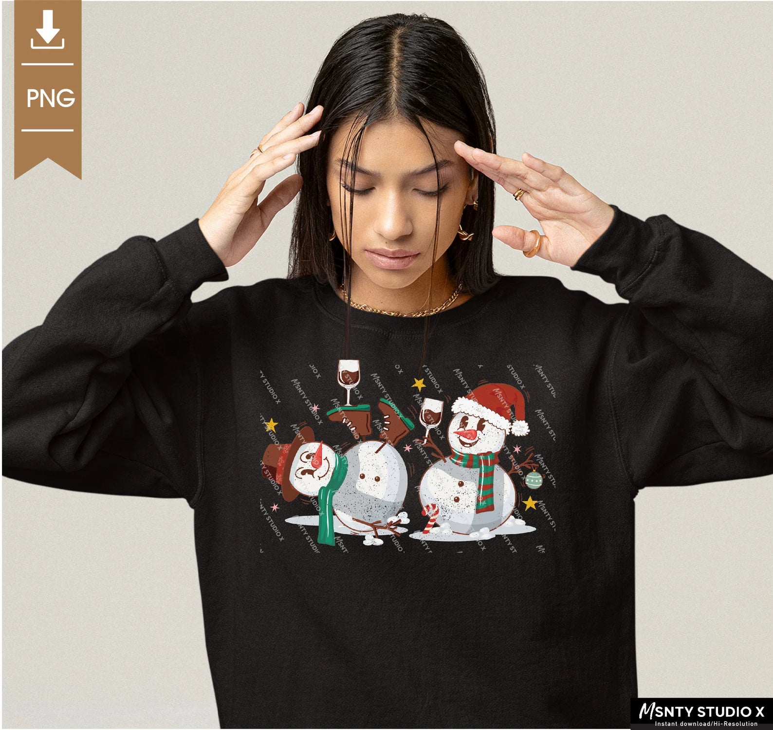 Snowmen Wine Wonderland