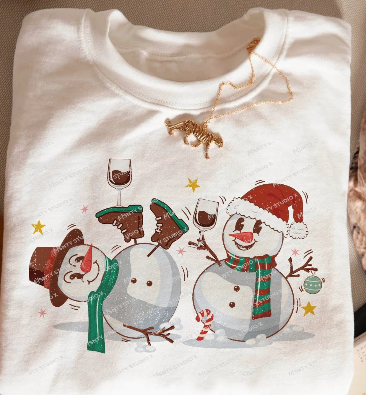 Snowmen Wine Wonderland