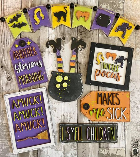 Hocus Pocus Halloween Decor Set