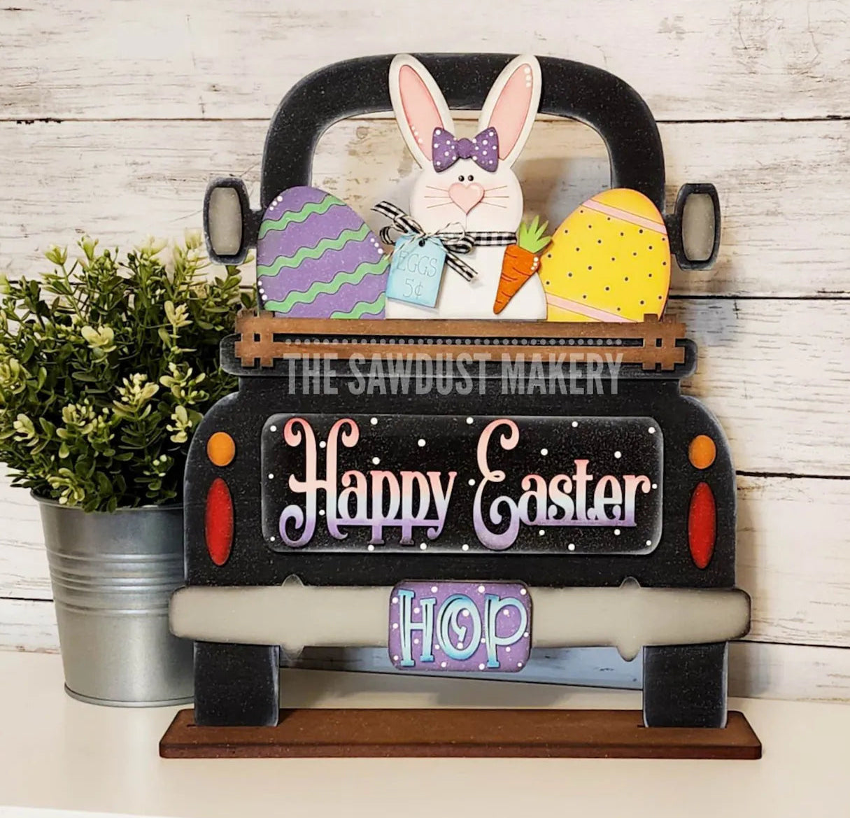 Interchangeable Truck & Happy Easter Inserts  - DIY Blank
