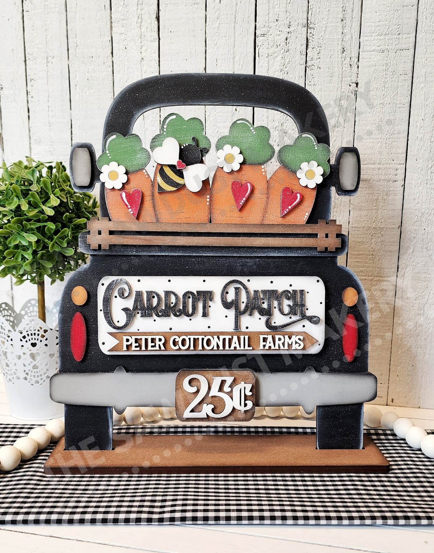 Interchangeable Truck & Carrot Patch Inserts - DIY Blank