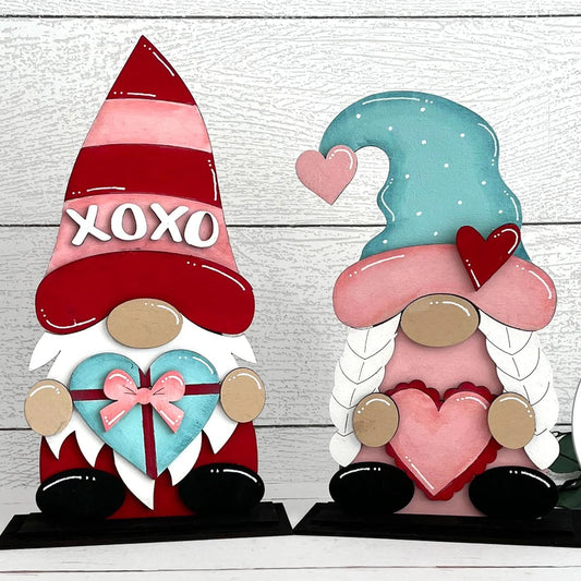 Valentine Gnome Couple- Paint Party Kit