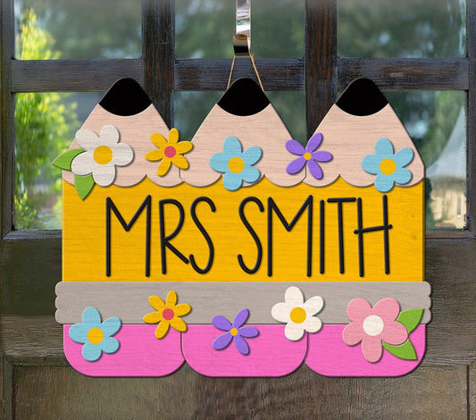 Classroom Pencil Hanger (CUSTOMIZED)- Paint Party Kit