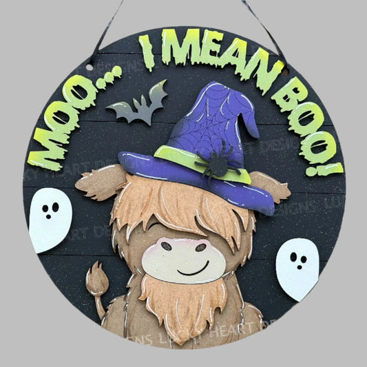 Highland Cow Halloween- Paint Party Kit