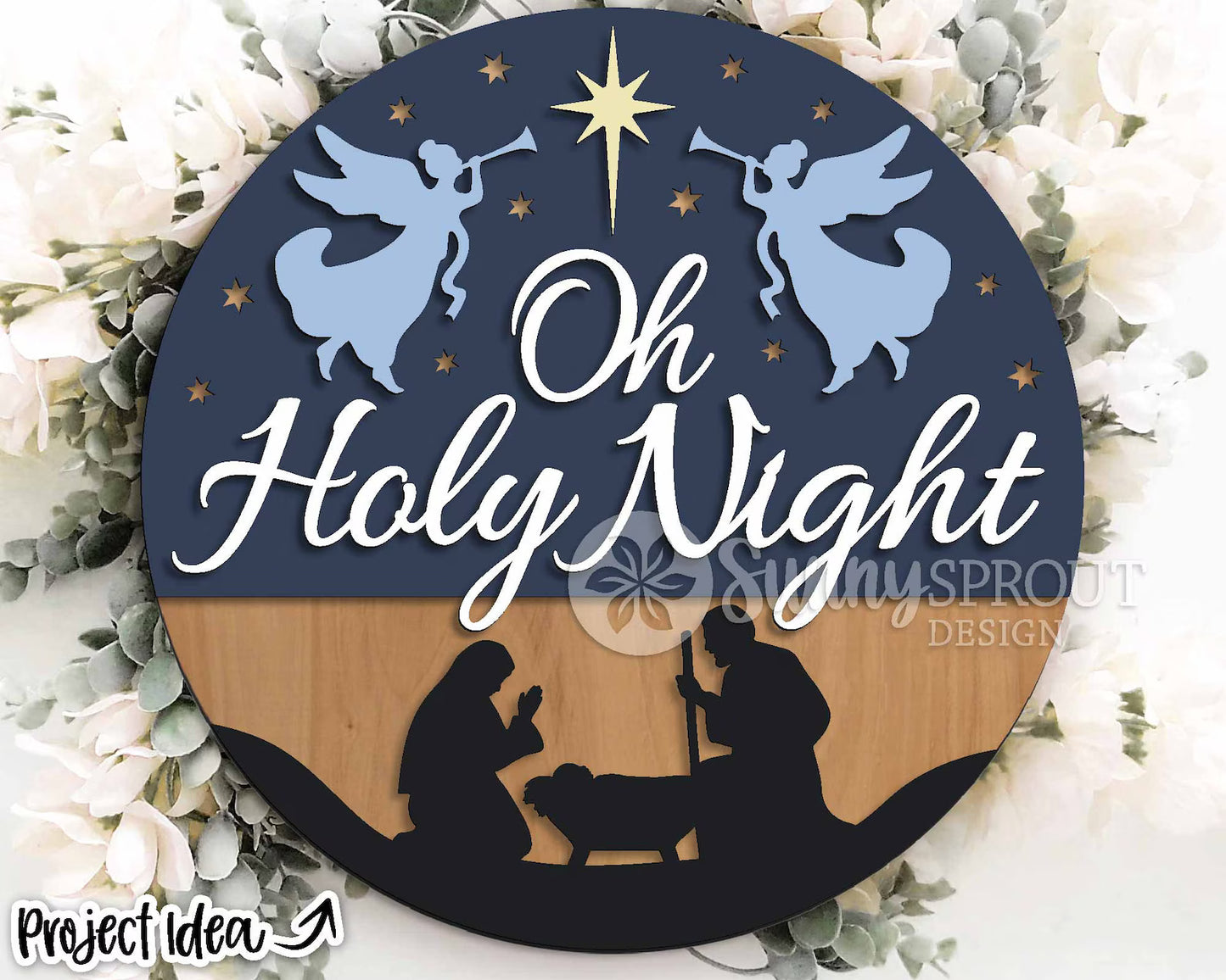 O Holy Night Trumpet Angels Round