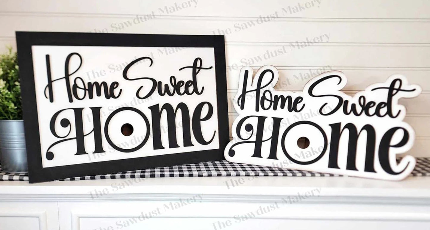 Home Sweet Home Interchangeable Frame (Frame Only)- DIY Blank