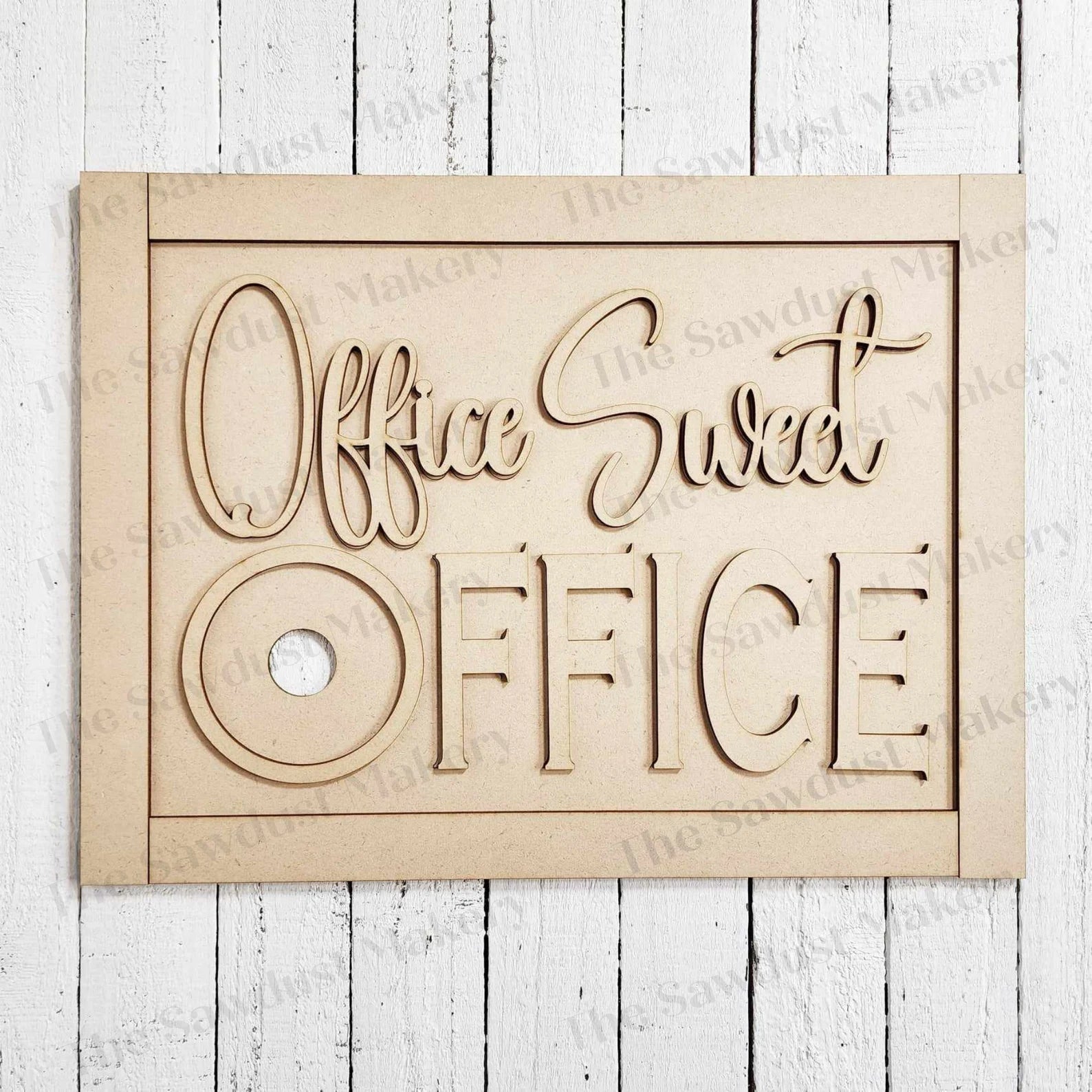 Office Sweet Office Interchangeable Frame (Frame Only)- DIY Blank