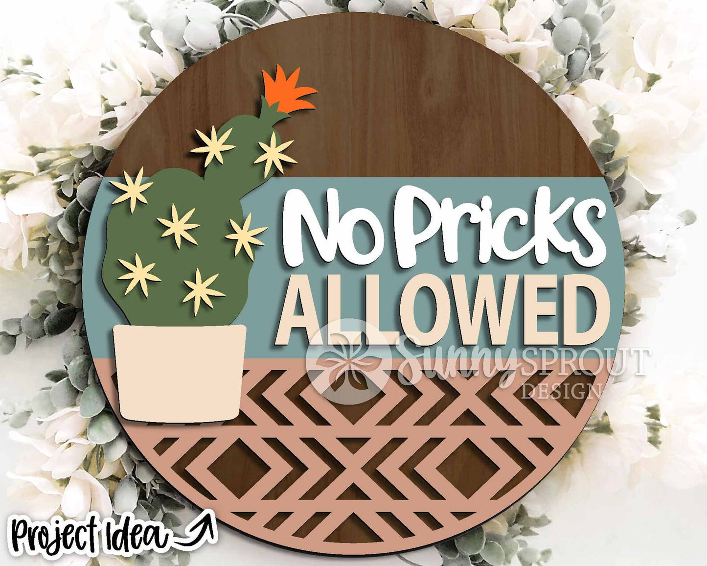 No Pricks Allowed Round- Paint Party Kit