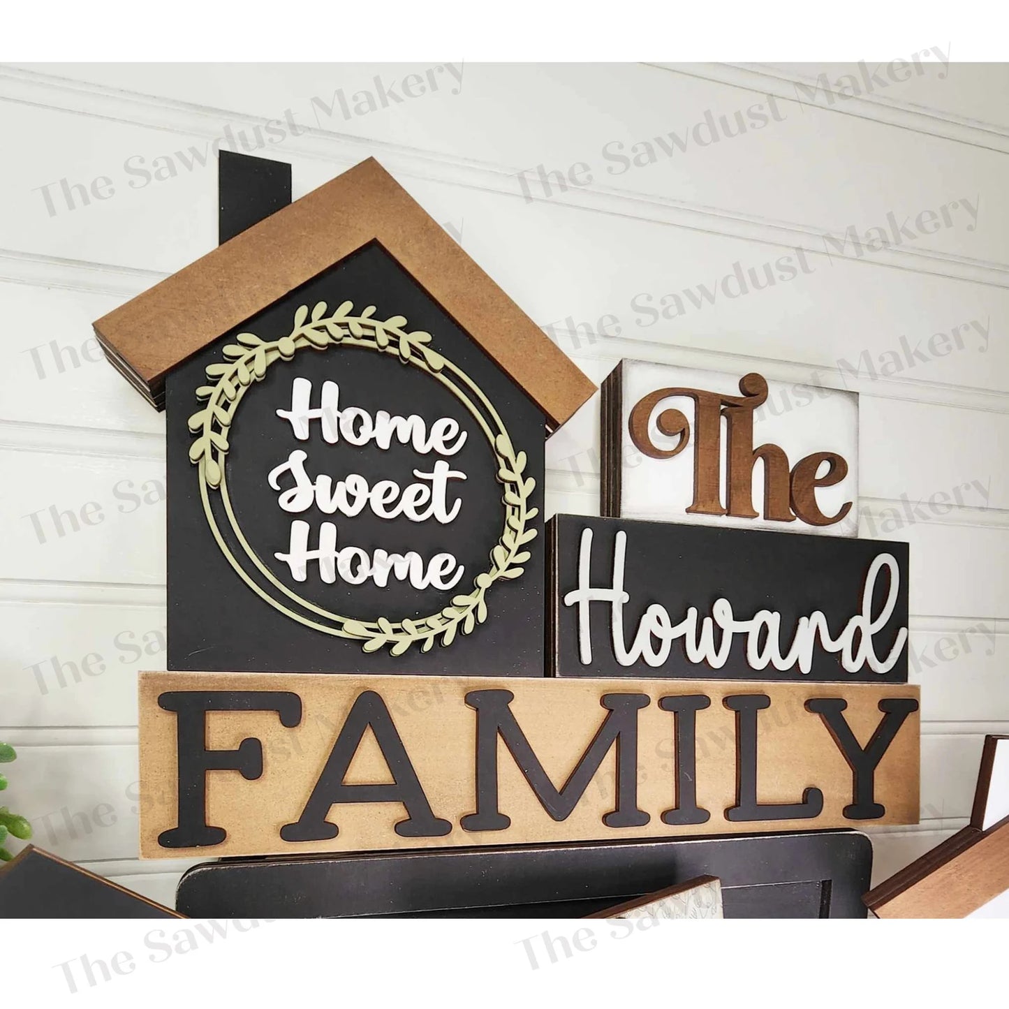 Family House Word Block (CUSTOM)- DIY Blank