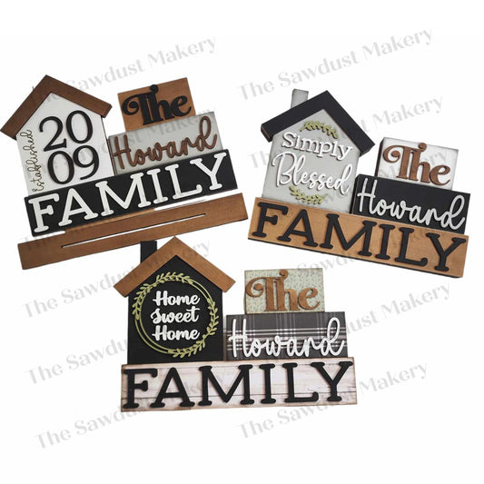 Family House Word Block (CUSTOM)- Paint Party
