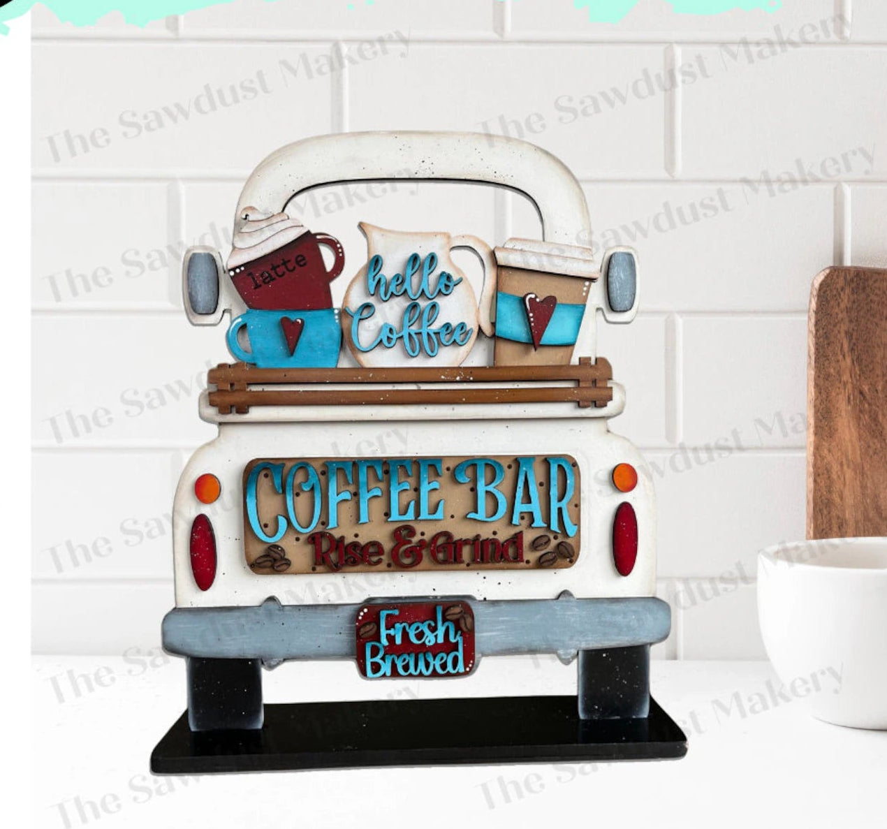 Interchangeable Truck & Coffee Bar Inserts- DIY Blank