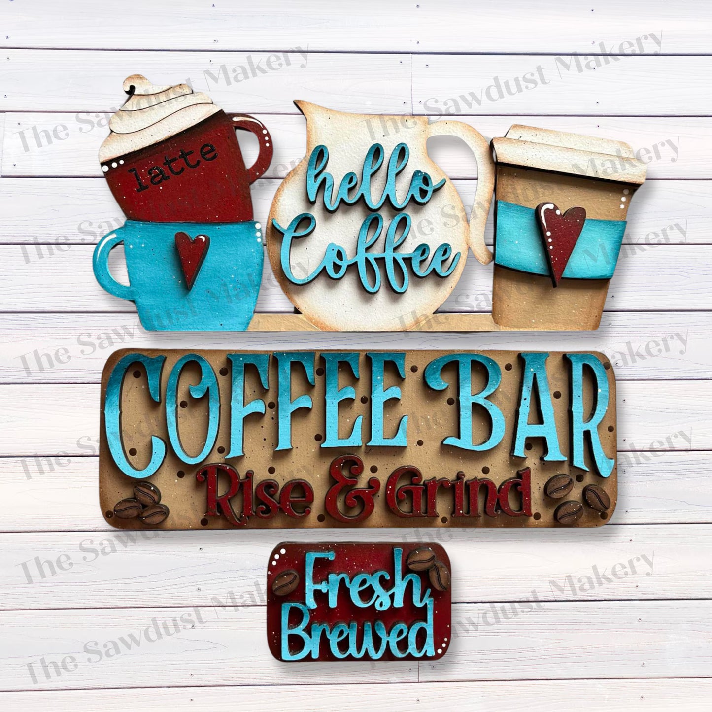 Interchangeable Truck & Coffee Bar Inserts- DIY Blank
