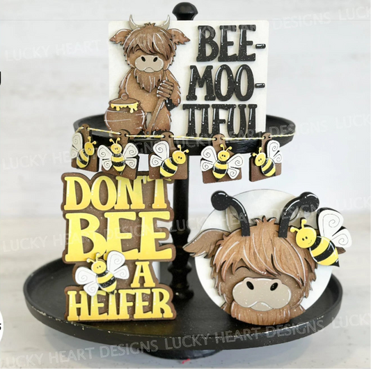 Bee Moo Tiful Heifer Decor Set