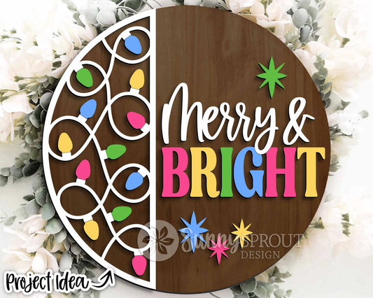 Merry & Bright Round- Paint Party Kit