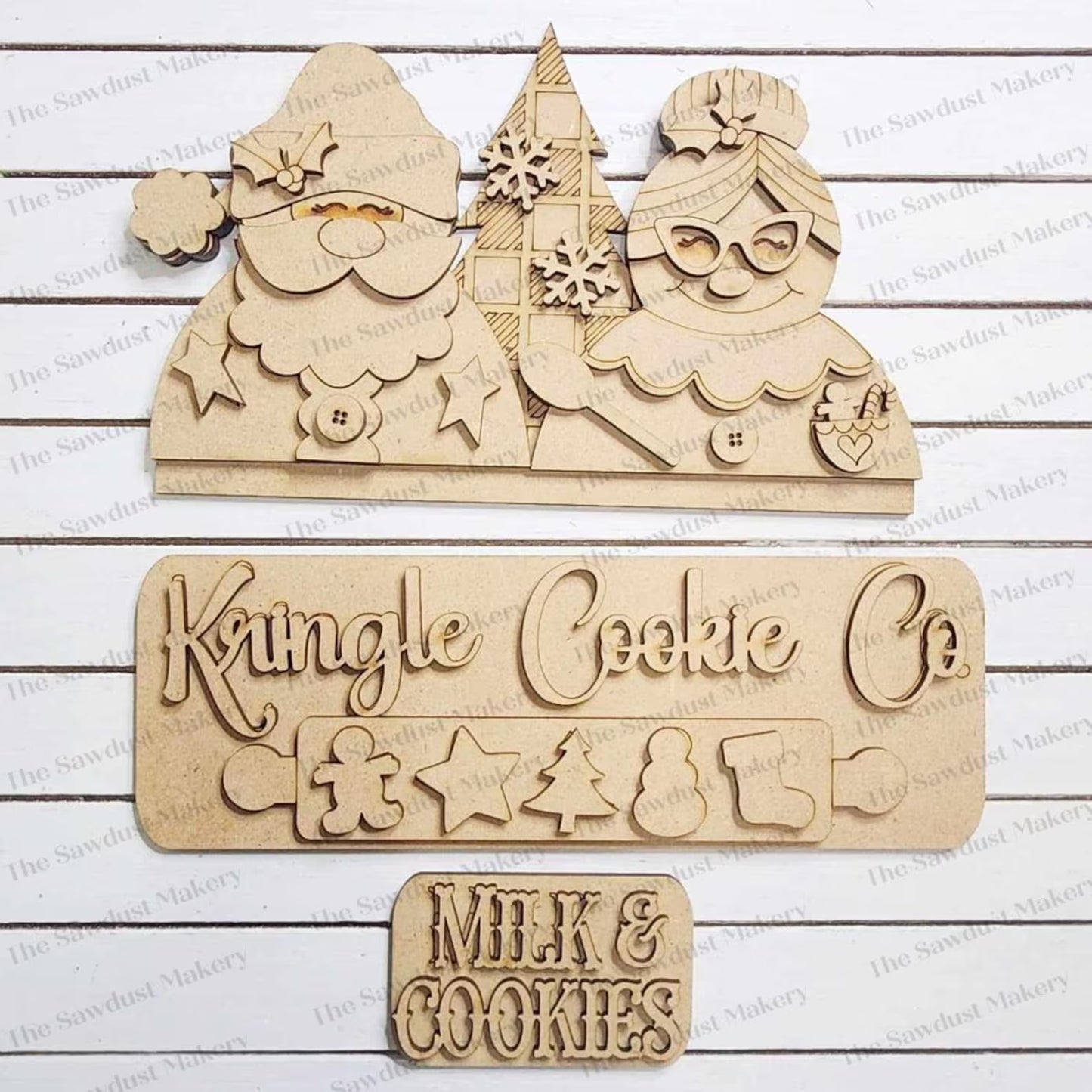Interchangeable Truck & Kringle Cookie Co Inserts- DIY Blank