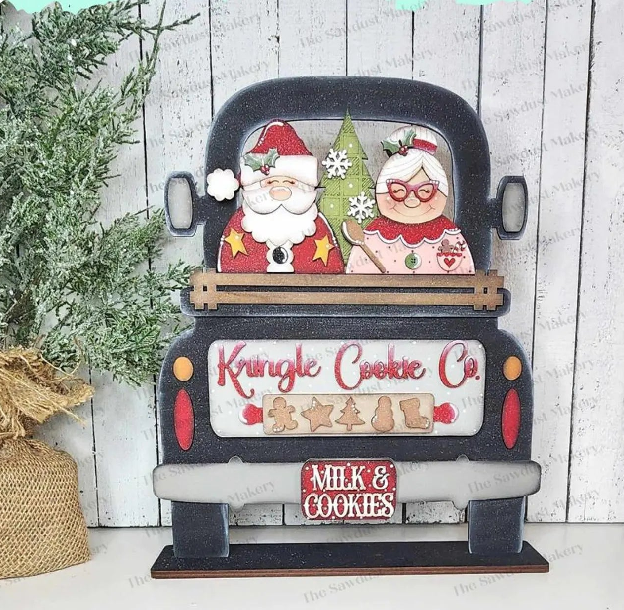 Interchangeable Truck & Kringle Cookie Co Inserts- DIY Blank