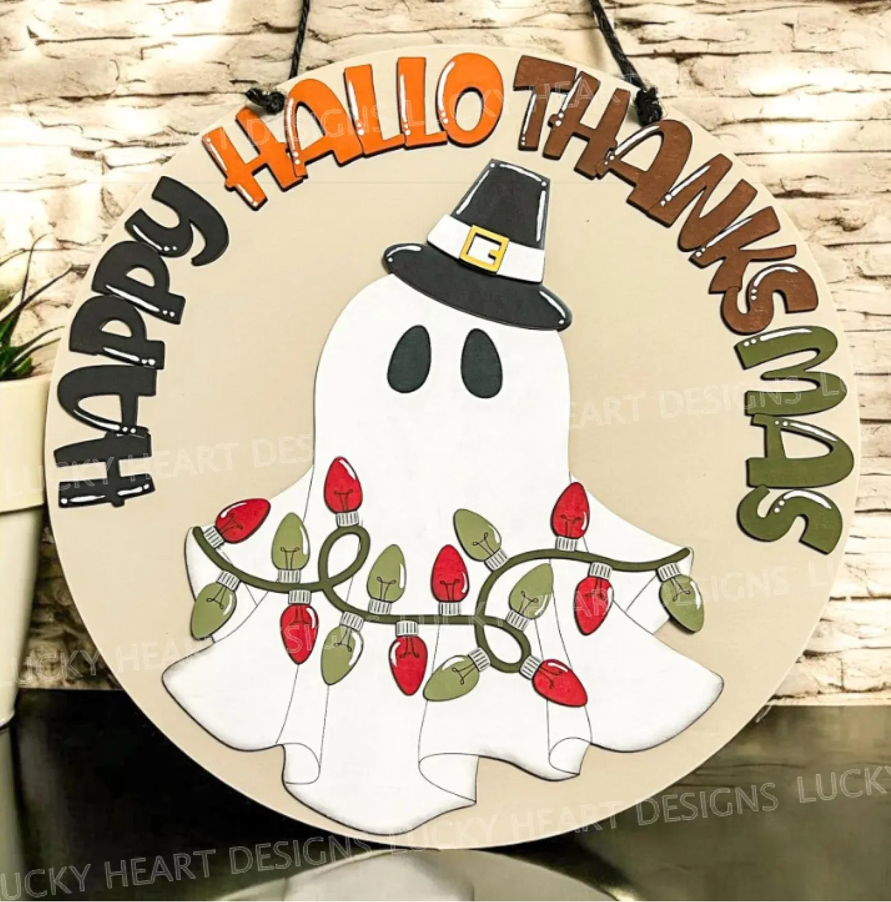 Happy Hallo-Thanks-Mas Round- Paint Party Kit