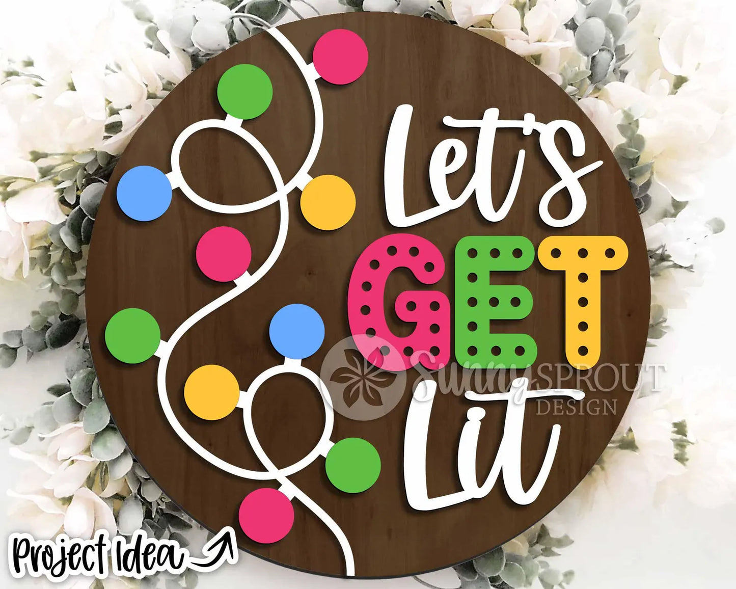 Let's Get Lit Round- Paint Party Kit
