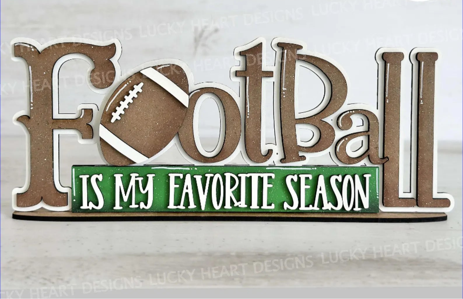Football is My Favorite Season Shelf Sitter- DIY Blank