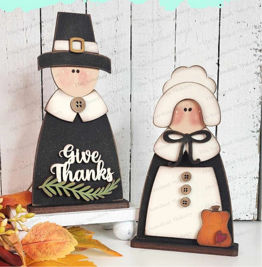 Pilgrim Couple- Paint Party Kit
