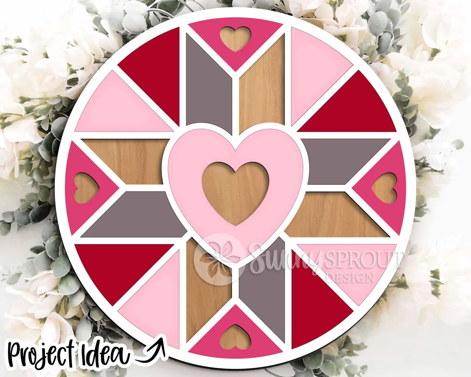 Valentines Quilt Round- Paint Party Kit
