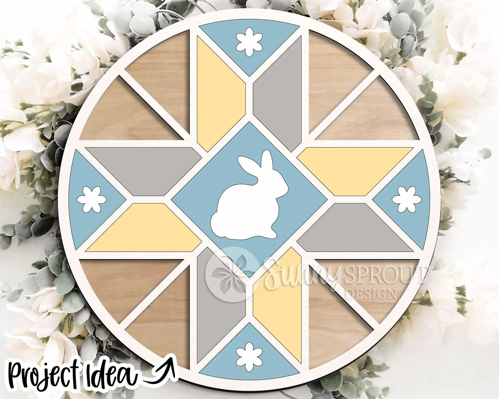 Easter Quilt Round- DIY Blank