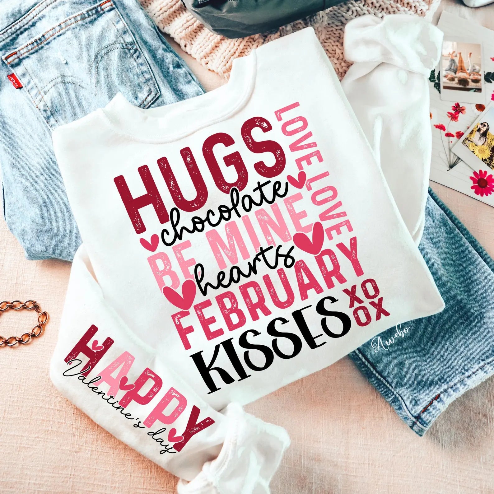 Happy Valentine Word Art