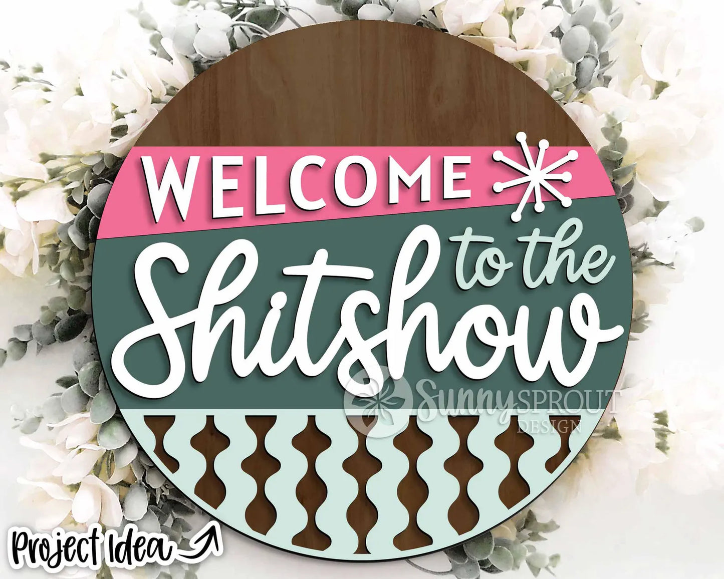 Welcome to the Shitshow Retro Round- Paint Party Kit