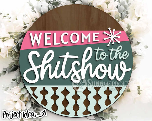 Welcome to the Shitshow Retro Round- Paint Party Kit