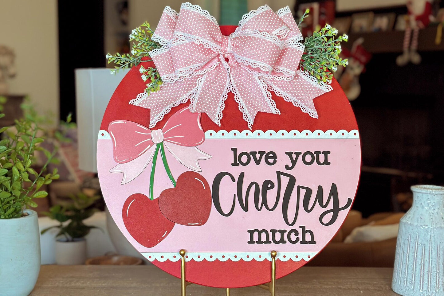 Love You Cherry Much Round- Paint Party Kit