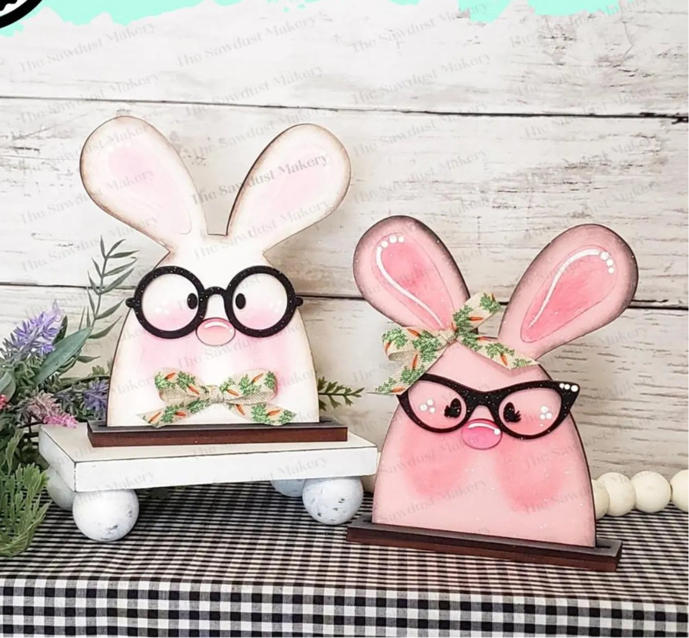 Nerdy Bunny Couple