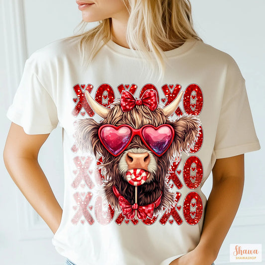 XOXO Highland Cow
