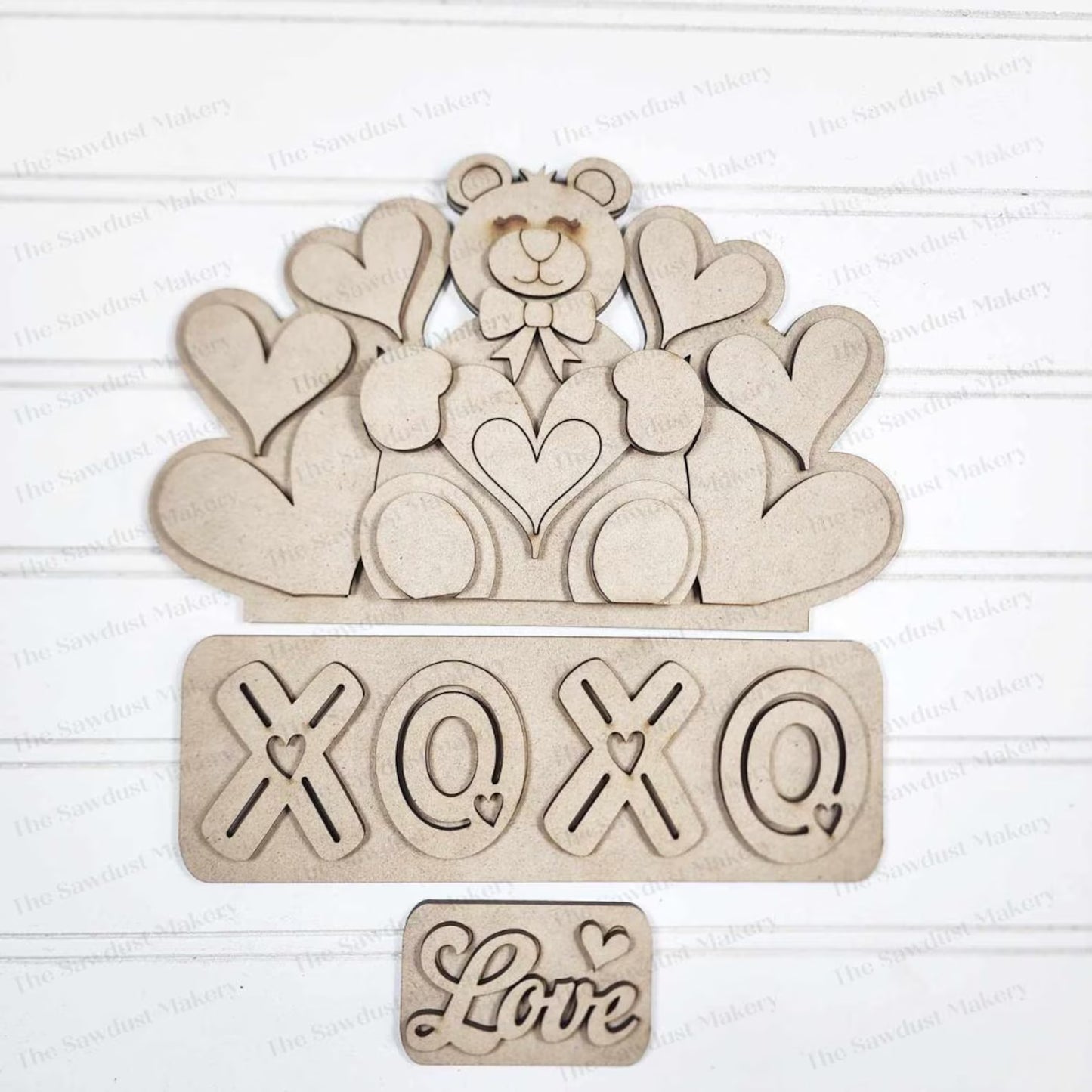 Interchangeable Truck & XOXO Valentine Inserts- DIY Blank
