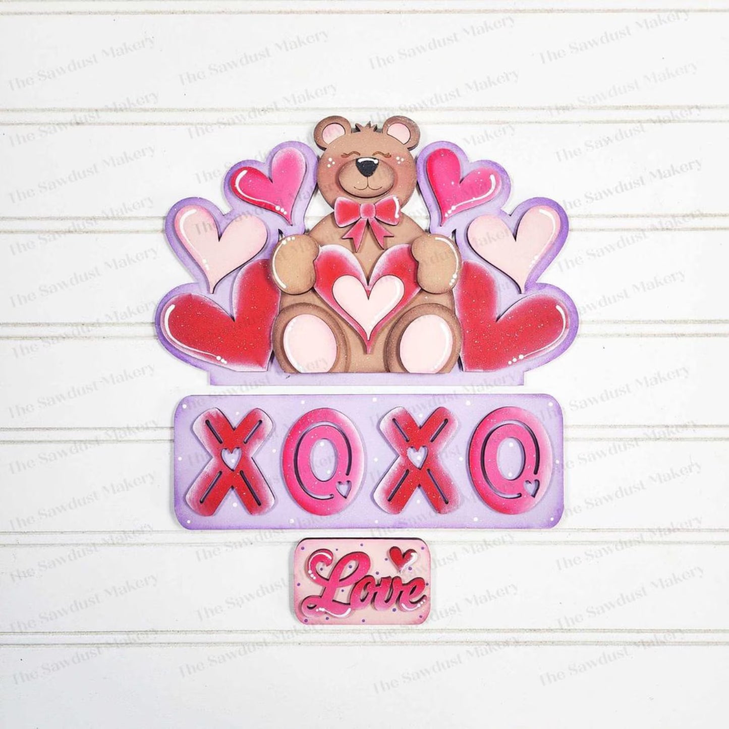 Interchangeable Truck & XOXO Valentine Inserts- DIY Blank