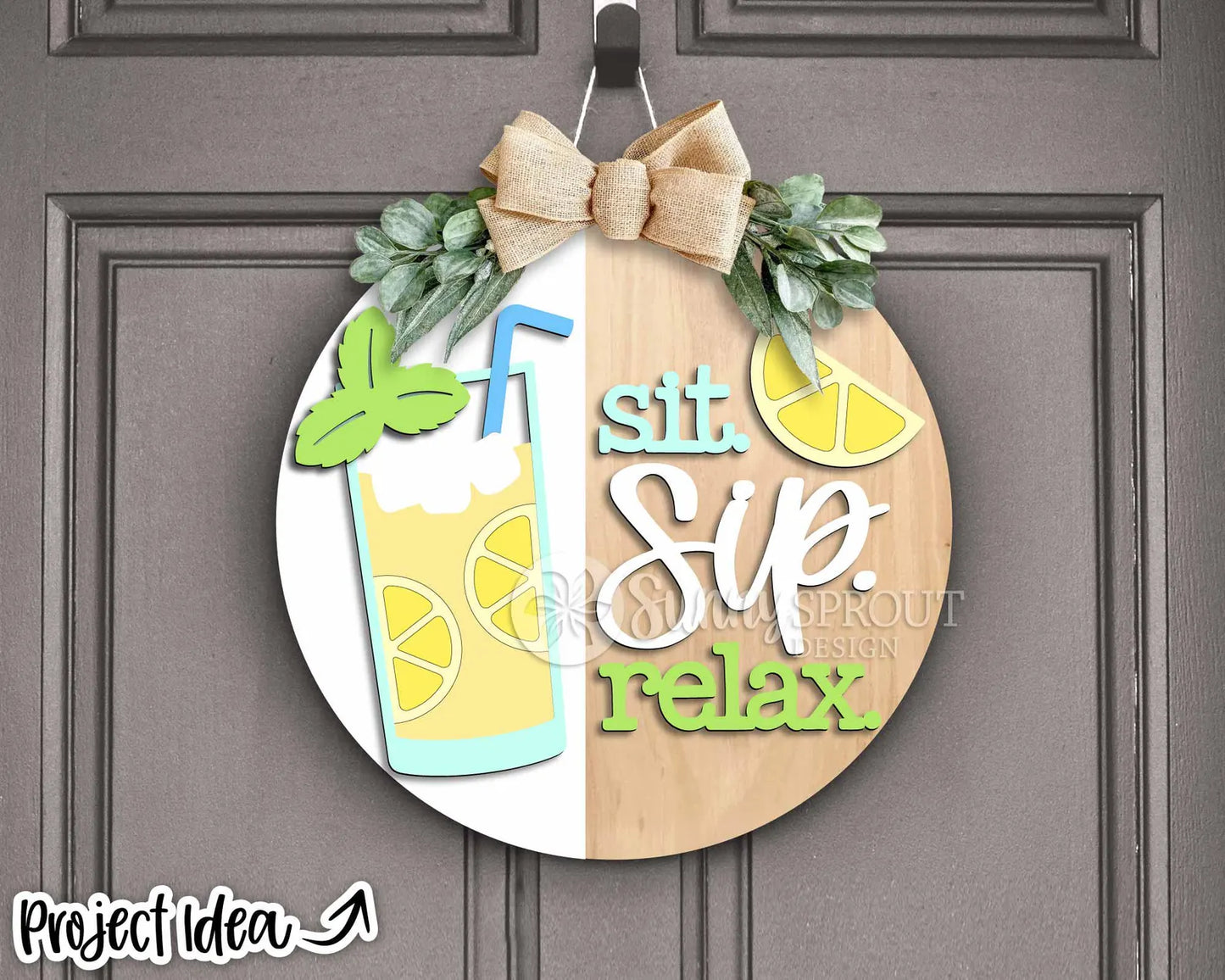 Sit Sip Relax Leamonade Round