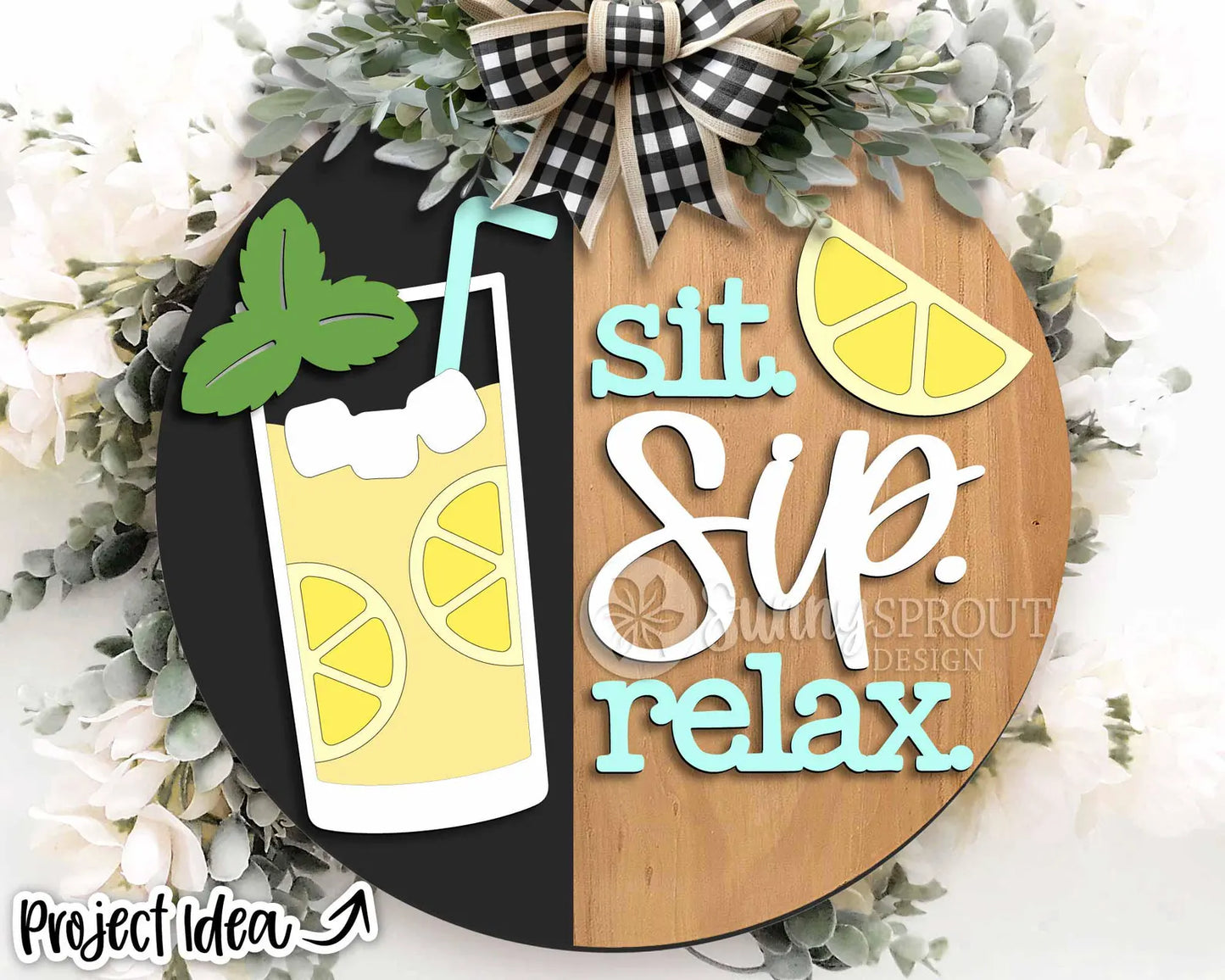 Sit Sip Relax Leamonade Round