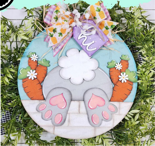 Bunny Butt Round - Paint Party Kit