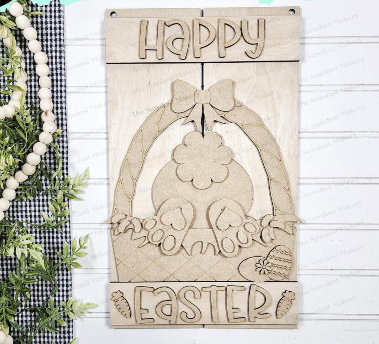 Happy Easter Bunny Butt Pallet Hanger