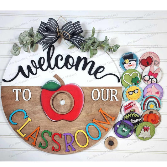 Welcome to Our Classroom Interchangeable Hanger (Frame Only)- DIY Blank