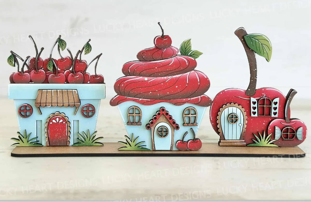 Cherry House Decor Set- Paint Party Kit