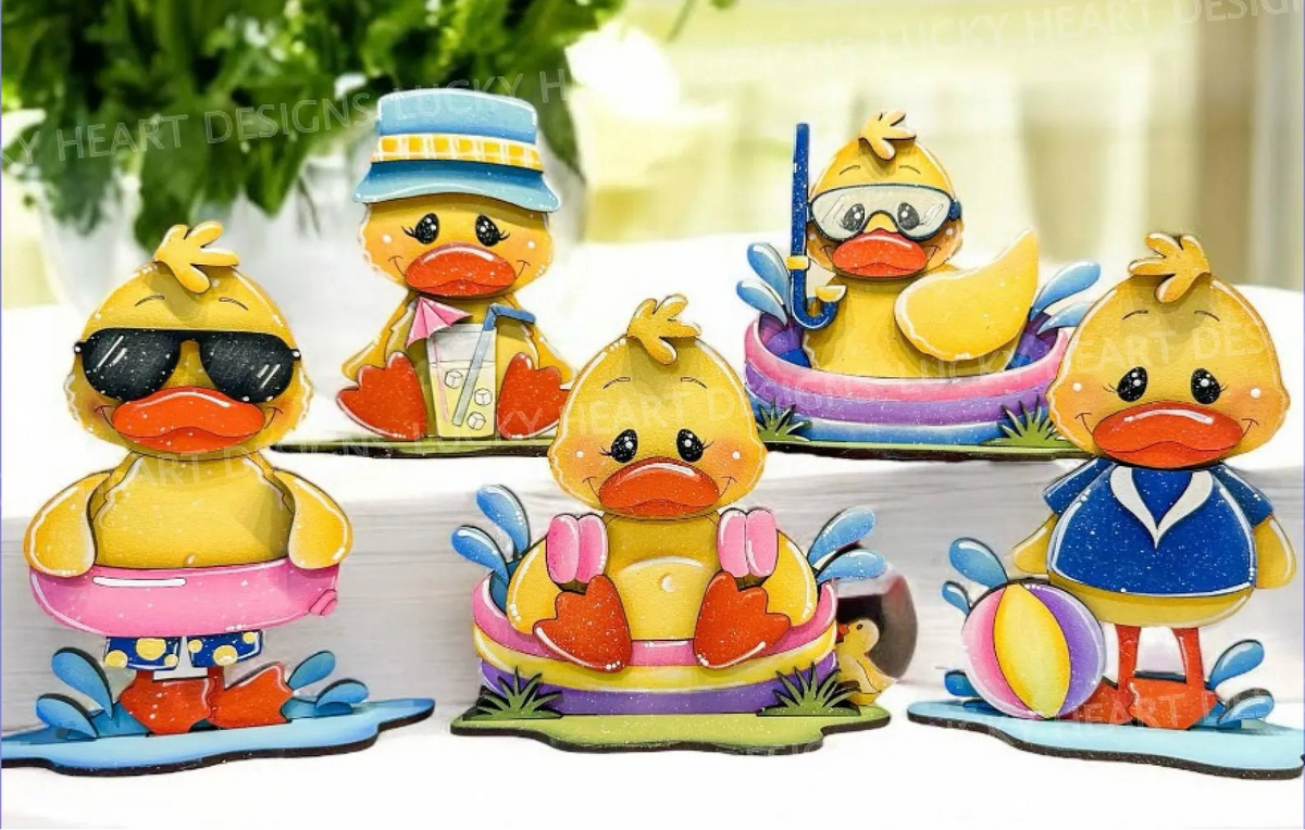 Summer Duck Decor Set- DIY Blank