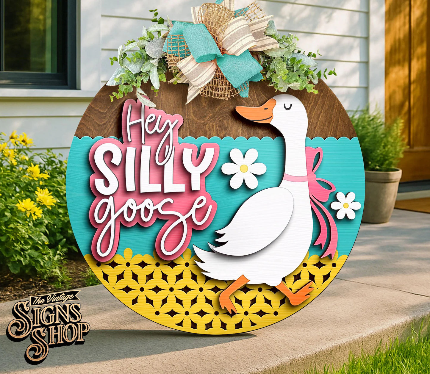 Hey Silly Goose Retro Round - Paint Party Kit
