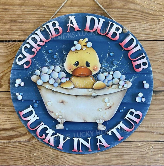 Scrub-a-Dub Dub Ducky in a Tub Round