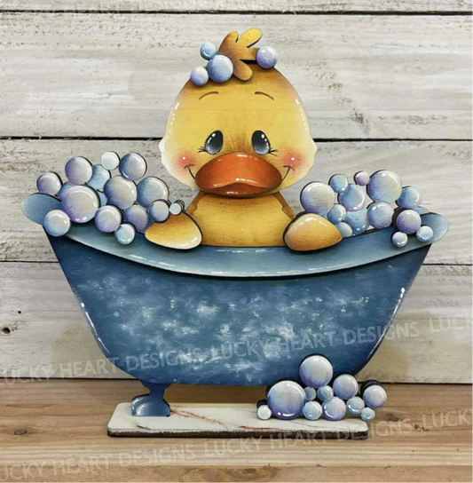 Scrub-a-Dub Dub Ducky in a Tub Shelf Sitter