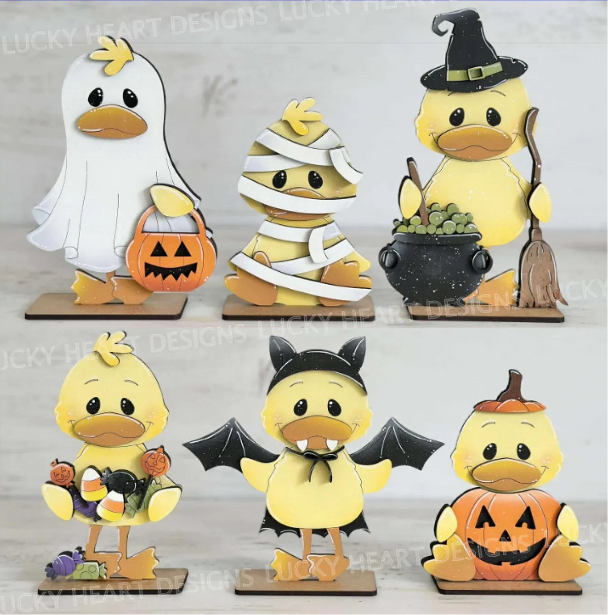 Cute Duck Halloween Set